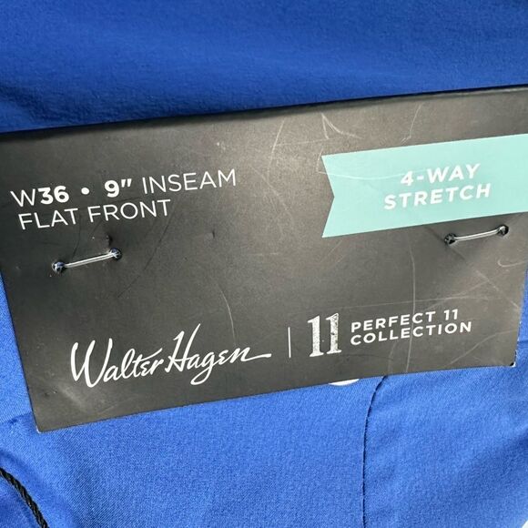 NWT Walter Hagen Men’s Perfect 11 Performance 9” Golf Shorts Blue - Size 36 - Picture 8 of 10